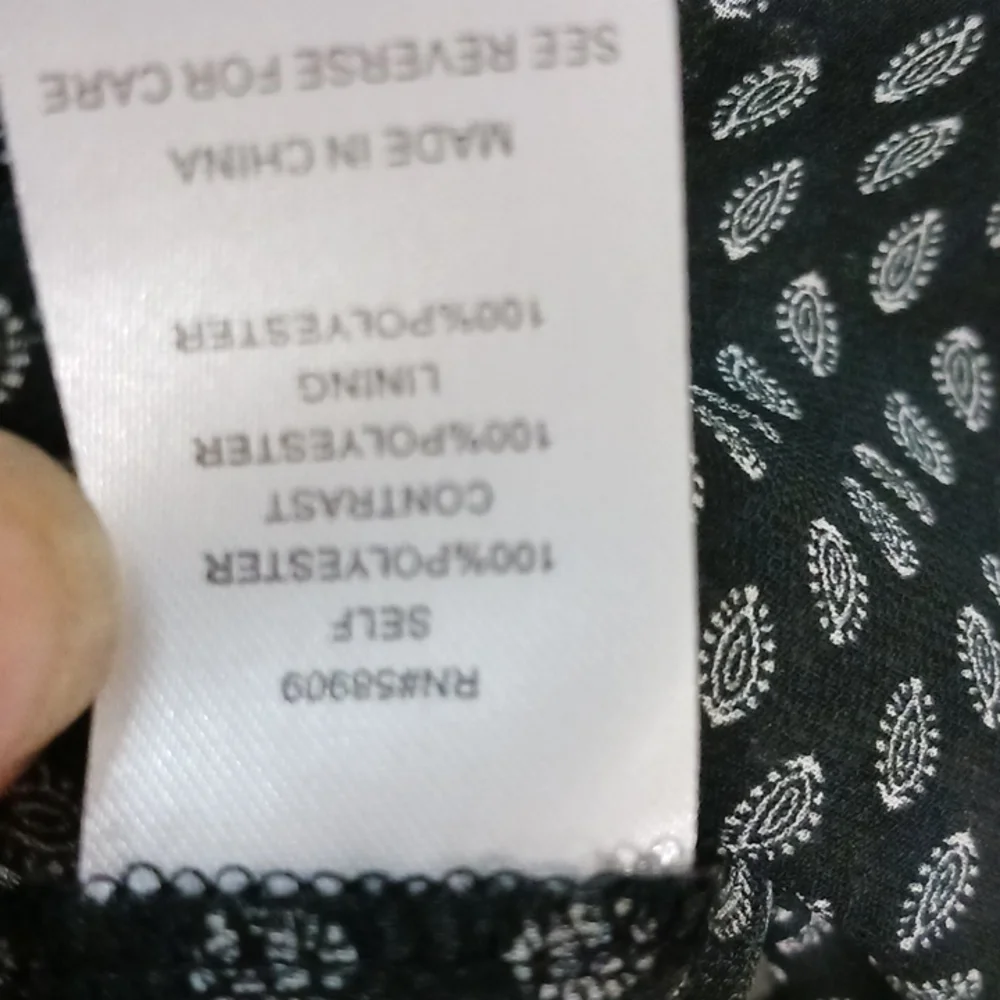 Gibson Latimer sheer tie peasant style top blouse - XL - Picture 7 of 7